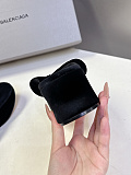 Balenciaga Stretch Velvet Gaeta Thong in Black（Balenciaga Summer 26 Collection）