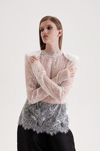 Lace Top in White