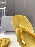 Balenciaga Stretch Velvet Gaeta Thong in Yellow（Balenciaga Summer 26 Collection）