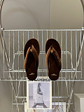 Balenciaga Stretch Velvet Gaeta Thong in Moka（Balenciaga Summer 26 Collection）