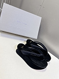 Balenciaga Stretch Velvet Gaeta Thong in Black（Balenciaga Summer 26 Collection）