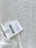 Miu Miu Embroidered Lace Sleeveless Top