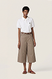 Miu Miu Logo-Embroidered Cotton Piqué Polo Shirt in White