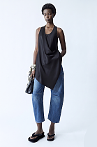 Santin Asymmetric Cut Top