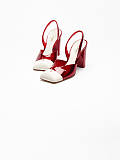 Patent Calfskin Slingbacks