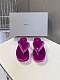 Balenciaga Stretch Velvet Gaeta Thong in Violet（Balenciaga Summer 26 Collection）