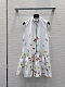 Dior Butterfly Motif Sleeveless Drop-Waist Dress