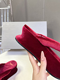 Balenciaga Stretch Velvet Gaeta Thong in Wine Red（Balenciaga Summer 26 Collection）