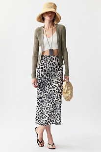 Santin Leopard Midi Dress