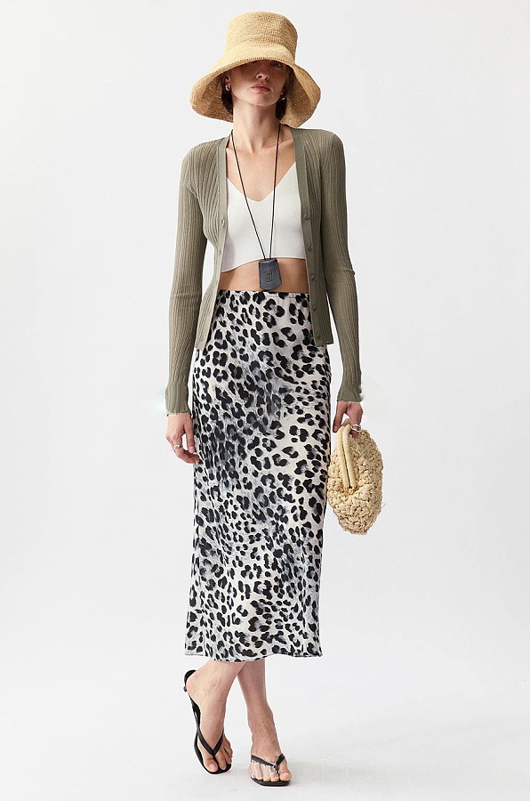Santin Leopard Midi Dress
