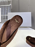 Balenciaga Stretch Velvet Gaeta Thong in Moka（Balenciaga Summer 26 Collection）