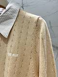 Miu Miu Pointelle Knit Cashmere-Blend Cardigan