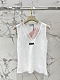 Miu Miu Embroidered Lace Sleeveless Top