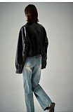Cropped Leather Jacket