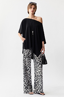 Santin Leopard Loose Pants