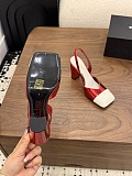 Patent Calfskin Slingbacks