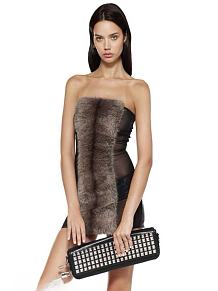 Fur Mini Dress