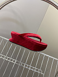 Balenciaga Stretch Velvet Gaeta Thong in Wine Red（Balenciaga Summer 26 Collection）