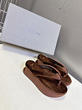 Balenciaga Stretch Velvet Gaeta Thong in Moka（Balenciaga Summer 26 Collection）