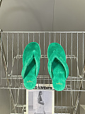 Balenciaga Stretch Velvet Gaeta Thong in Cyan（Balenciaga Summer 26 Collection）