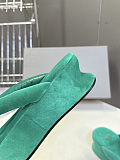 Balenciaga Stretch Velvet Gaeta Thong in Cyan（Balenciaga Summer 26 Collection）