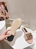 Dolce & Gabbana Leather Sliders in Pink