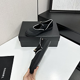 Chane Mary Janes Mixed Fibers & Rubber  Black & White