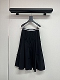 Prada Pleated Midi Skirt in Black