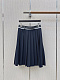 Prada Pleated Rush Stitch Midi Skirt