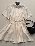 Prada short-sleeved Technical Pongé Dress