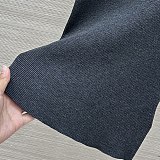 Prada Dark Grey Crew-neck Sweater with Logo