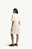 Moncler Pleated Cotton Midi Dress