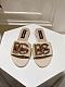 Dolce & Gabbana  Raffia Sliders in Beige