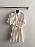 Prada short-sleeved Technical Pongé Dress