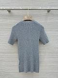 Prada Grey Crew-neck Sweater with Logo