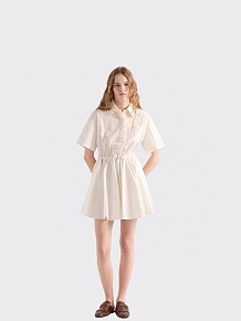 Prada short-sleeved Technical Pongé Dress