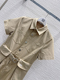Loewe Belted Shirt Dress in Beige