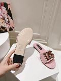 Dolce & Gabbana  Raffia Sliders in Pink