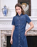 Valentino Buttoned Denim Mini Dress