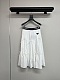 Prada Pleated Midi Skirt in White