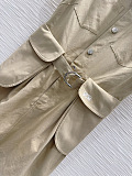 Loewe Belted Shirt Dress in Beige