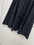 Prada Pleated Midi Skirt in Black