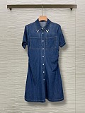 Valentino Buttoned Denim Mini Dress