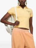 Acne Studios Faded-effect Logo-print Polo Shirt