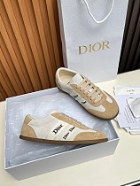 Dior Ribbon Sneaker in White and Beige