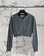Prada Triangle Logo V-Neck Sweater