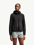 Moncler  Pleated Hooded Jacket in Black