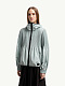 Moncler  Pleated Hooded Jacket in Aqua Green