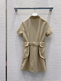 Loewe Belted Shirt Dress in Beige