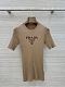 Prada Brown Crew-neck Sweater with Logo